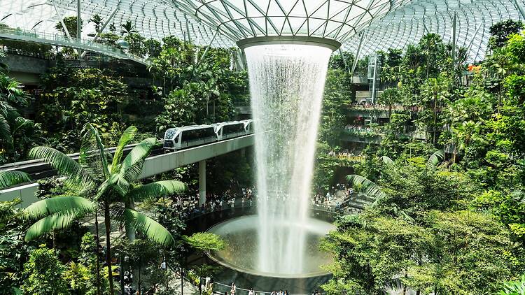 Gawk at Jewel Changi Airport’s Rain Vortex