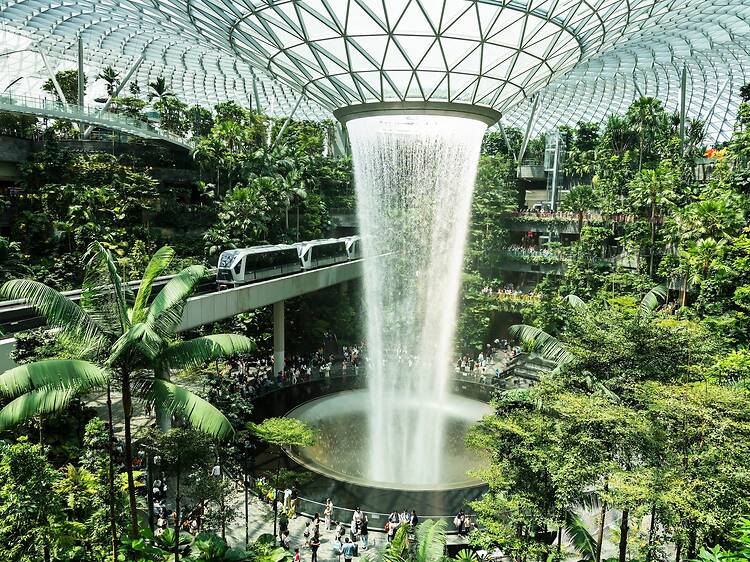 Gawk at Jewel Changi Airport’s Rain Vortex