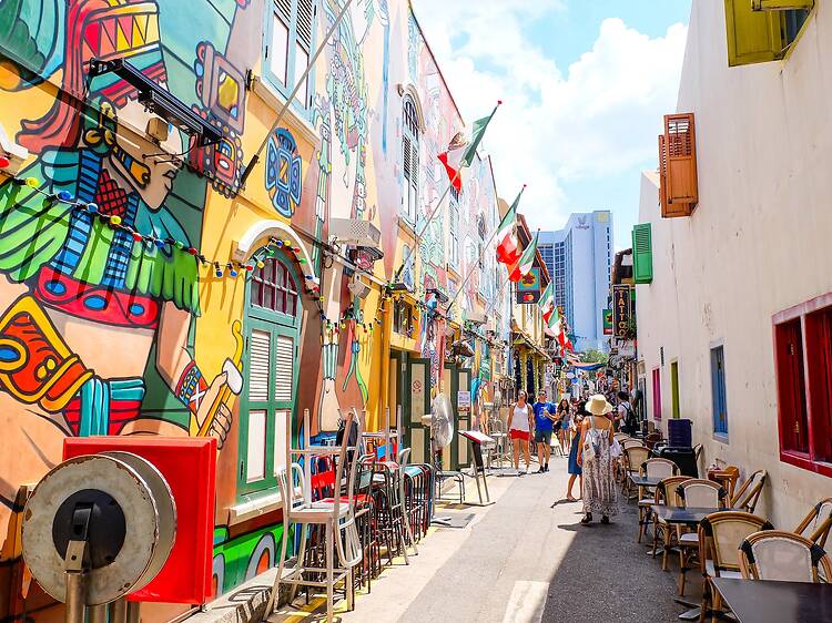 Seek out quirky finds and street art at Haji Lane
