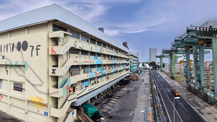 Explore art galleries at Tanjong Pagar Distripark