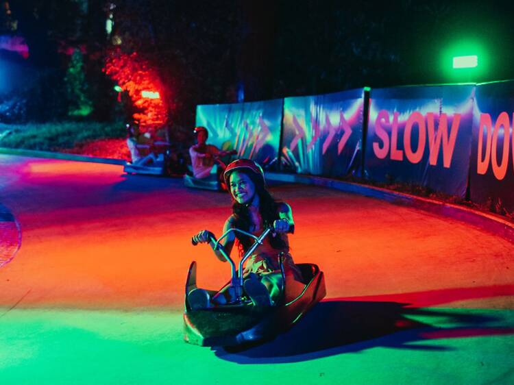 Go for a night ride with Skyline Luge Sentosa
