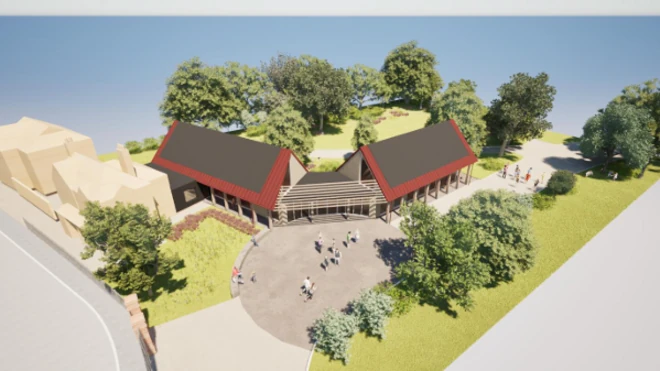 A render of the proposed museum