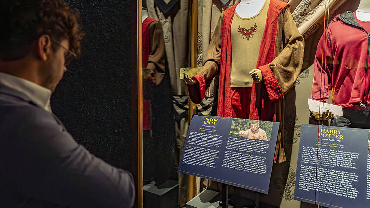 male looking the the Harry Potter costumes for the Triwizard Cup