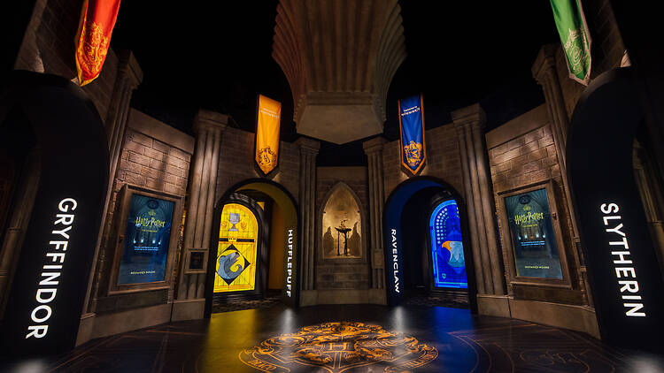 four Houses of Hogwarts at Harry Potter: The Exhibition