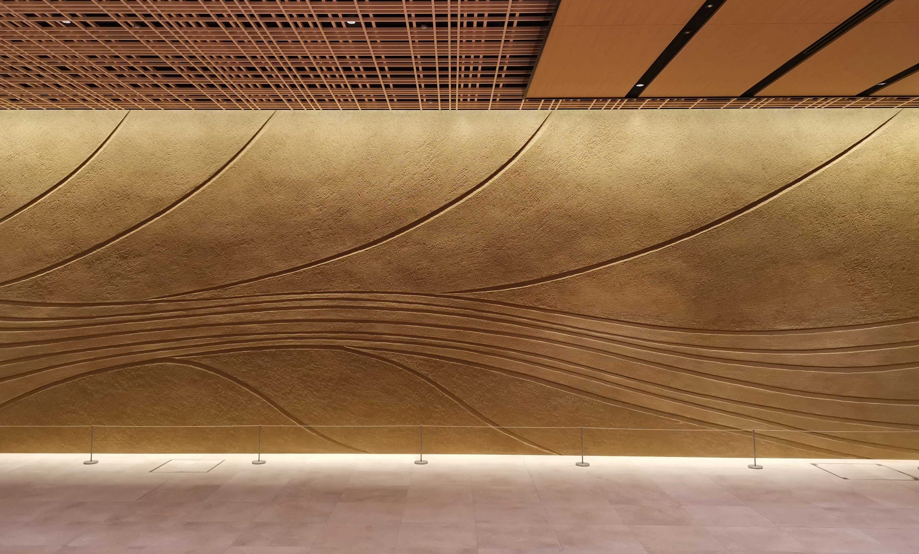 Edo-Tokyo entrance wall artwork