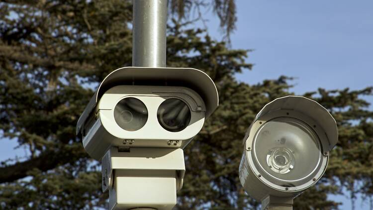 Speed camera in California