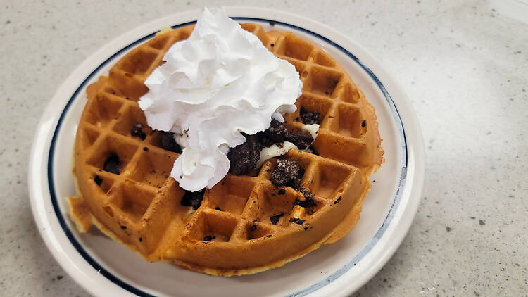 Oreo Cookie Crumble Waffle