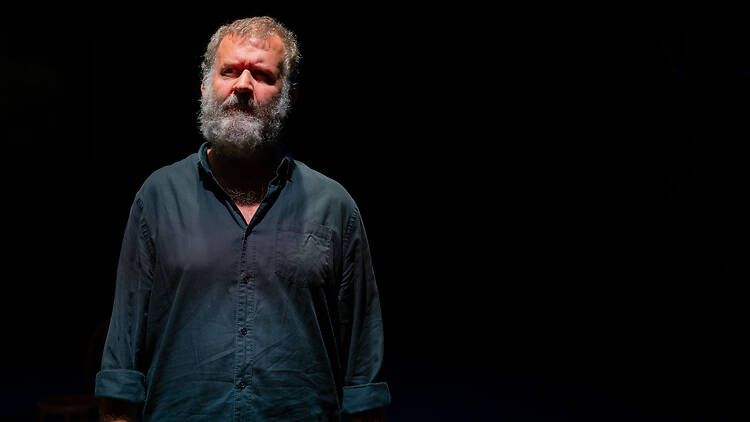 Beyond the Neck Francis Greenslade on stage in 'Beyond the Neck'.