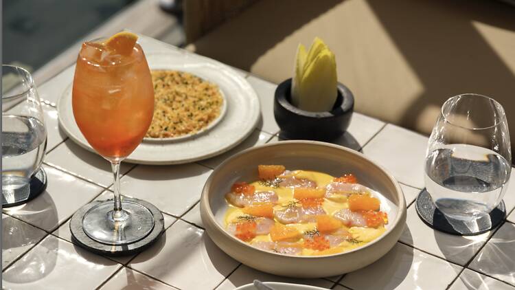 food and drink at Ormeggio at the Spit