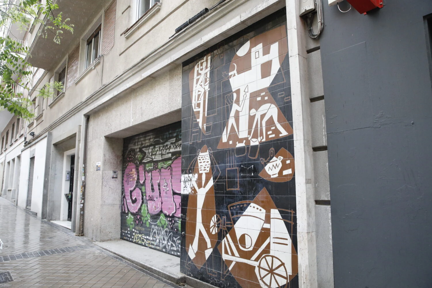 Mural de C&eacute;sar Manrique. Ayuntamiento de Madrid