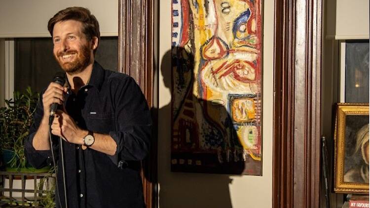 Jeremy Pinsly, founder of Greenpoint Comedy Club