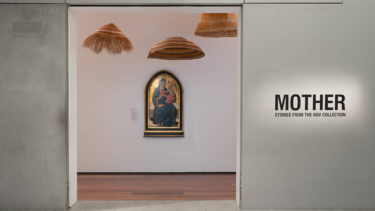 Entry to the 'Mother' exhibition at the NGV.