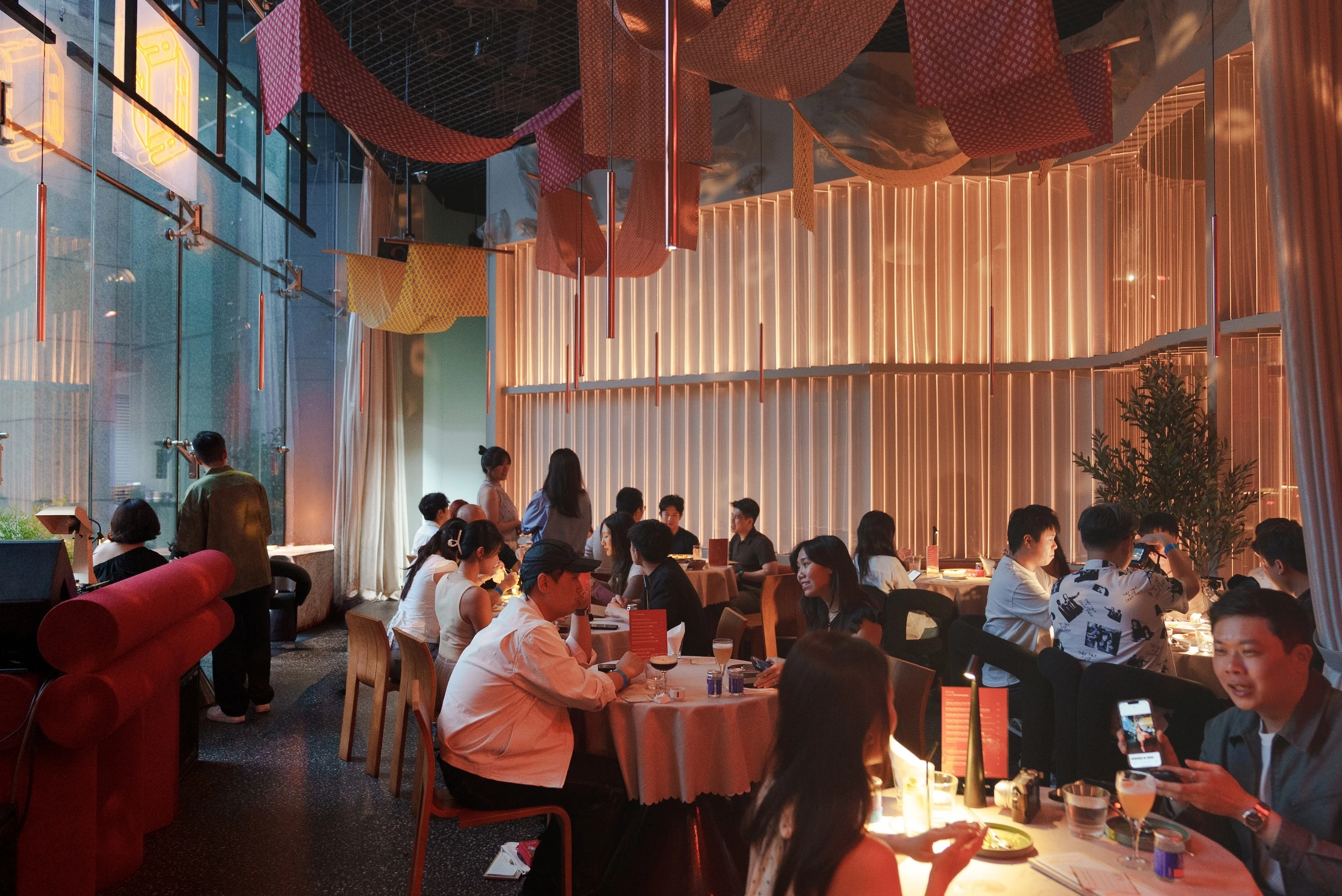 Dining area at rice.