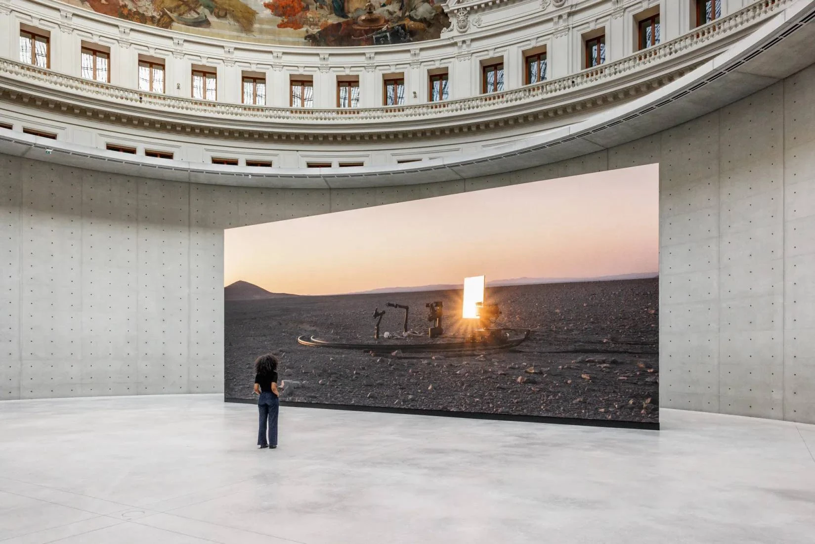 Clair-obscur, &agrave; la Bourse de Commerce