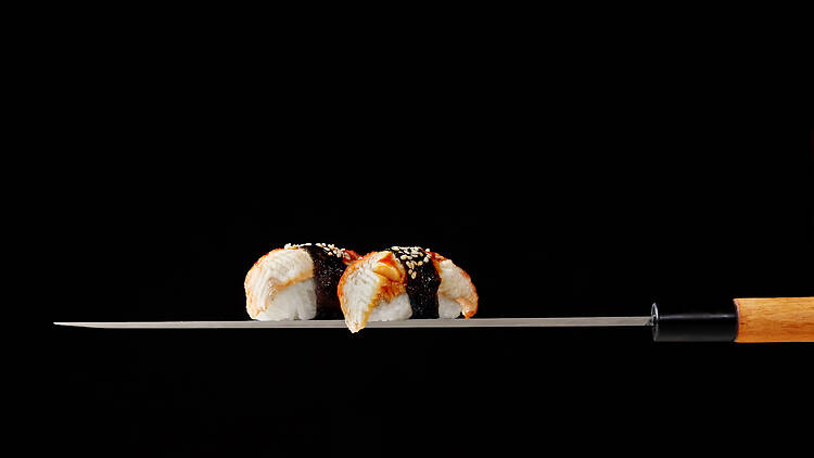 Una competencia internacional de sushi