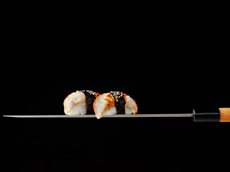 Una competencia internacional de sushi