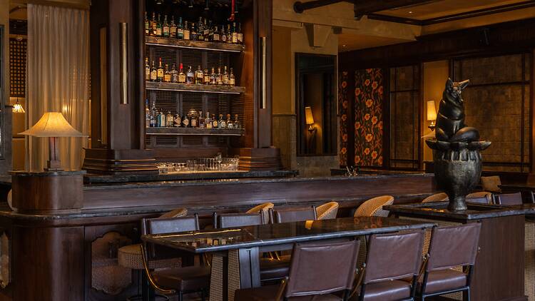 The interiors of Kimikai at One Horizon Centre, Gurugram