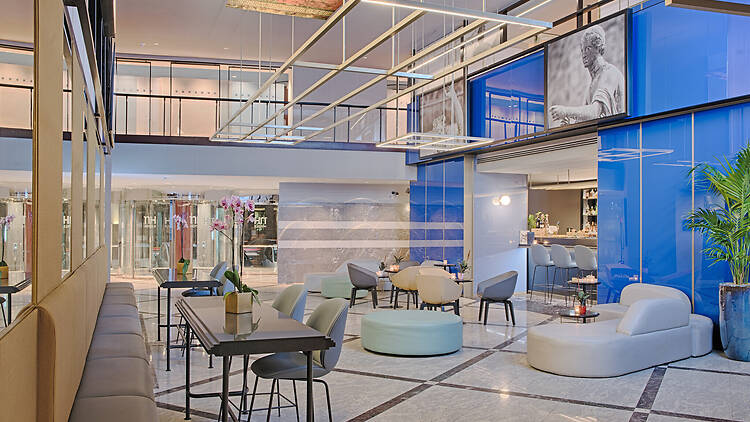 NH Napoli Panorama lobby in Naples, Italy