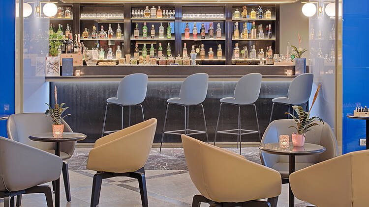 NH Napoli Panorama hotel bar in Naples, Italy