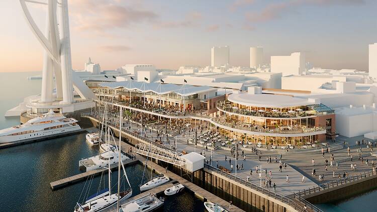 Gunwharf Quays, shopping centre plans in Portsmouth