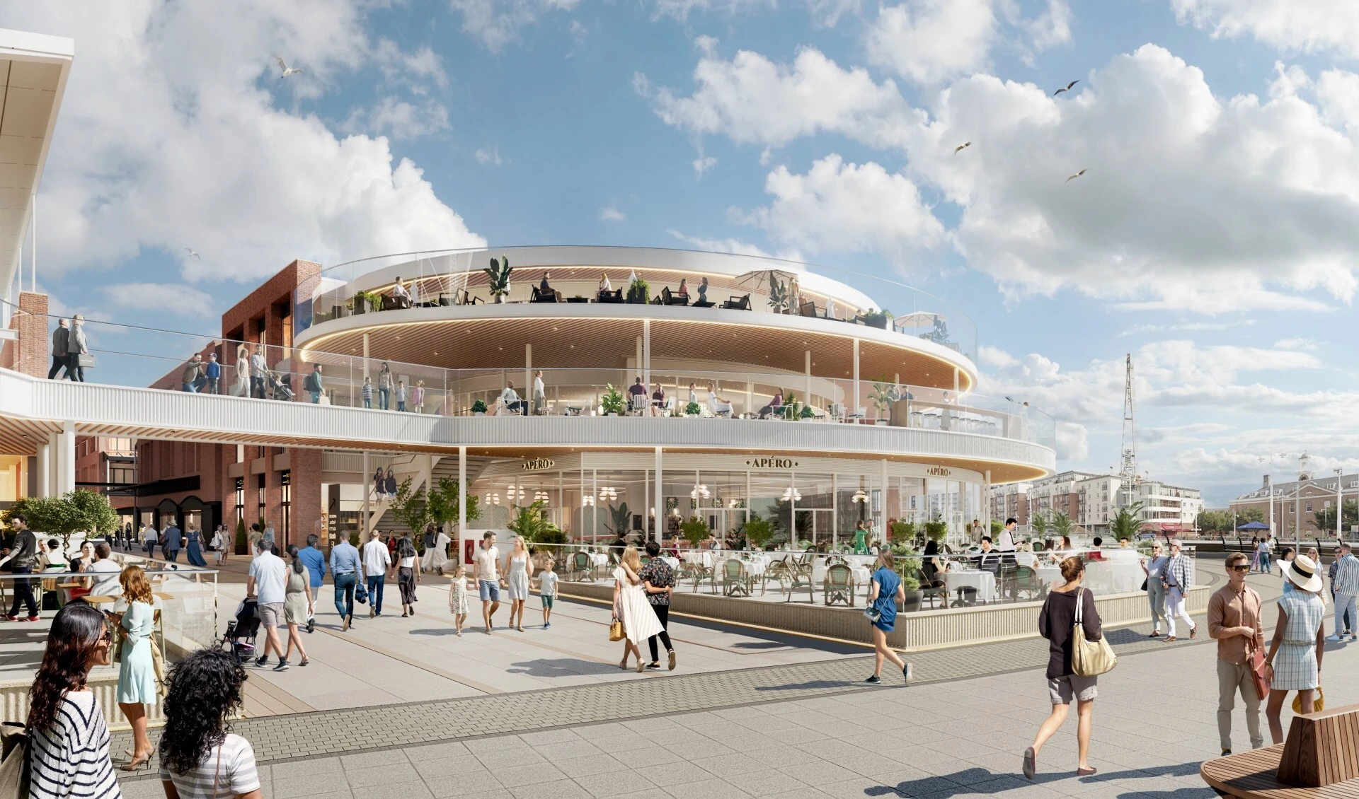 Gunwharf Quays, shopping centre plans in Portsmouth