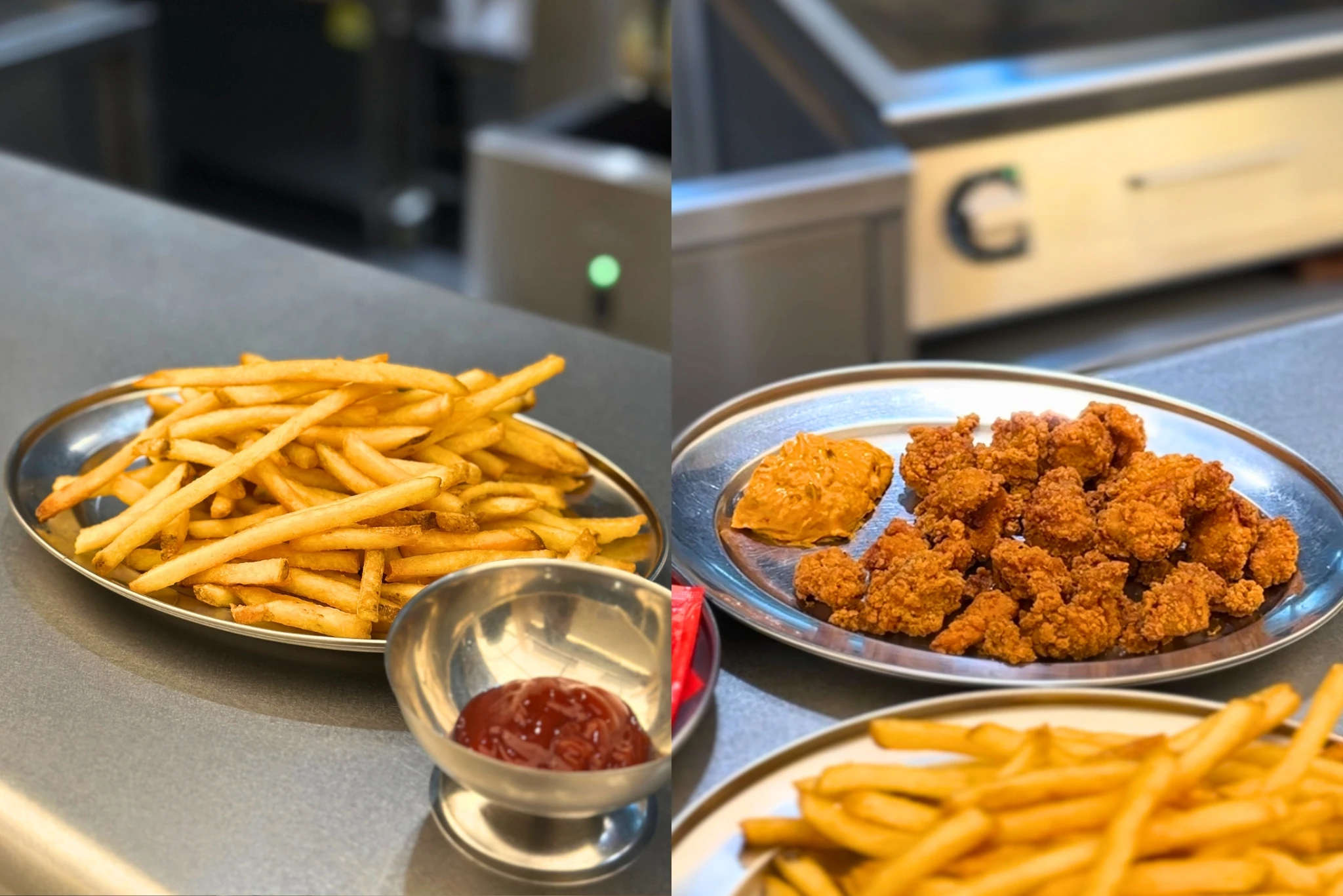 Smash Street fries and chicken pop