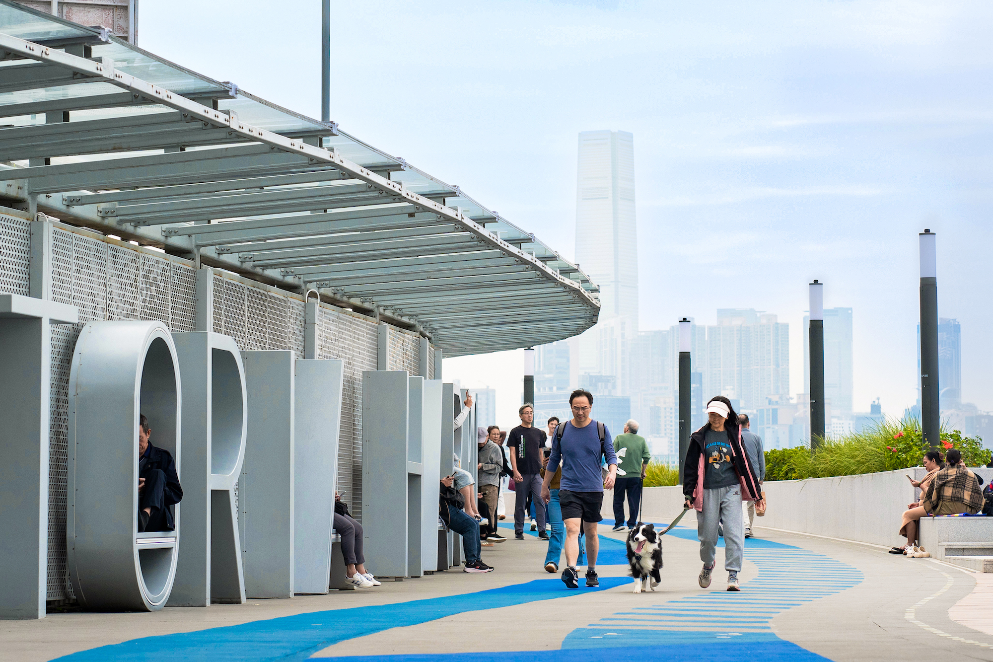 Take a breather along the scenic Hong Kong Island Harbourfront