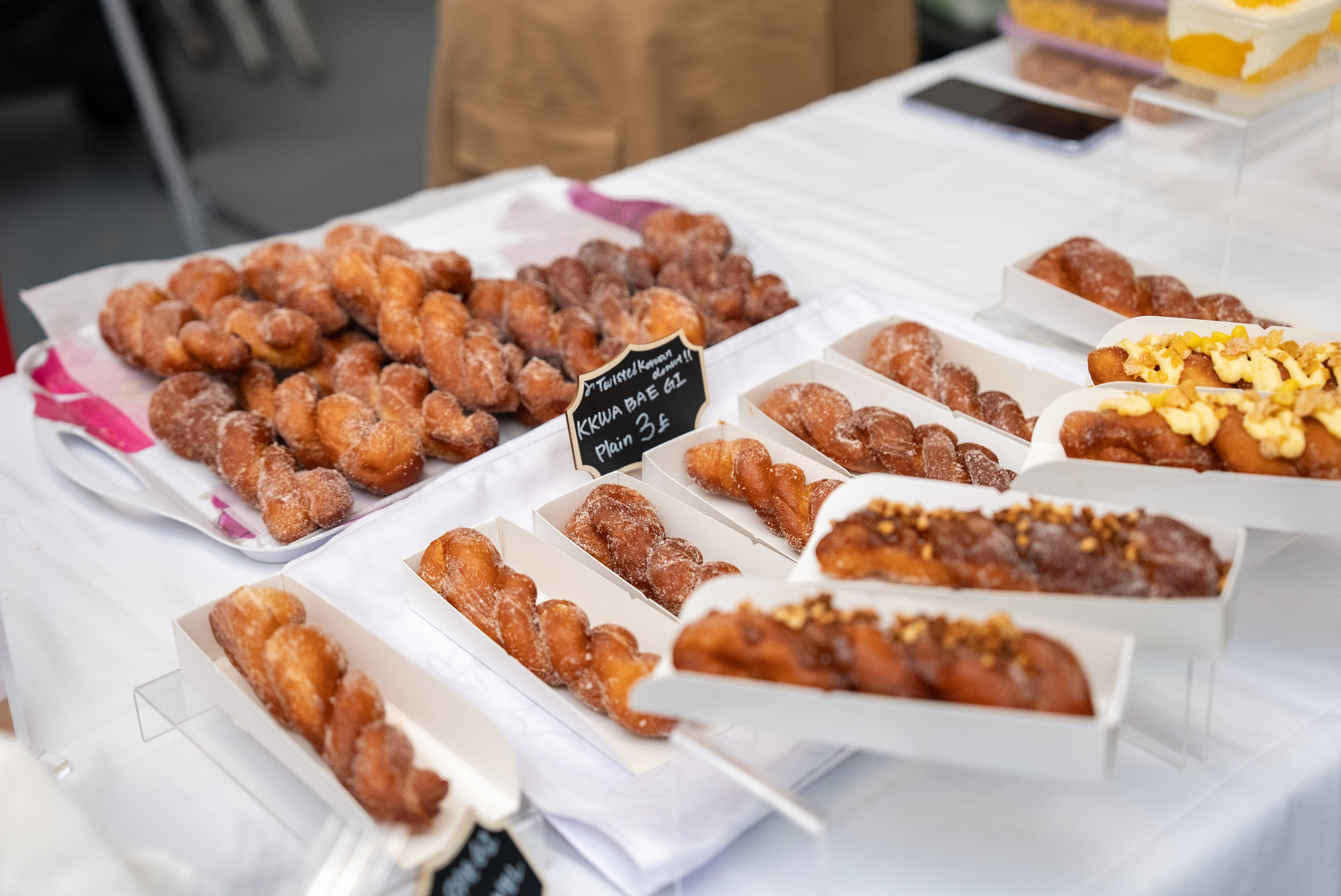 Korean twisted doughnuts