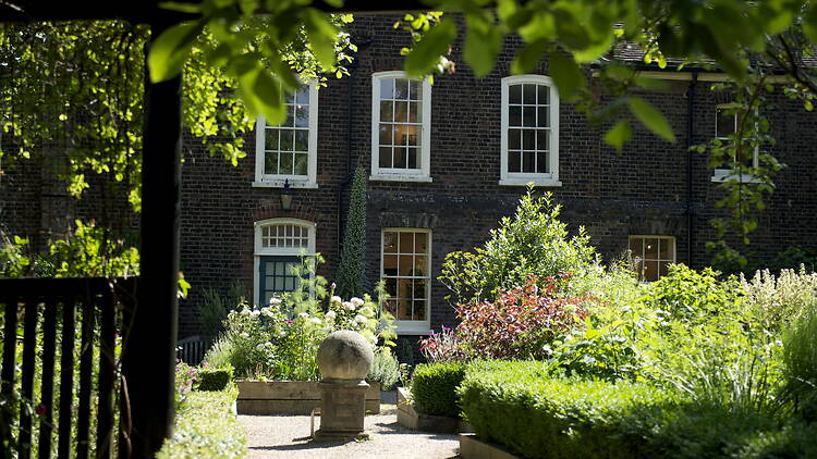 The gardens in Vestry House Museum