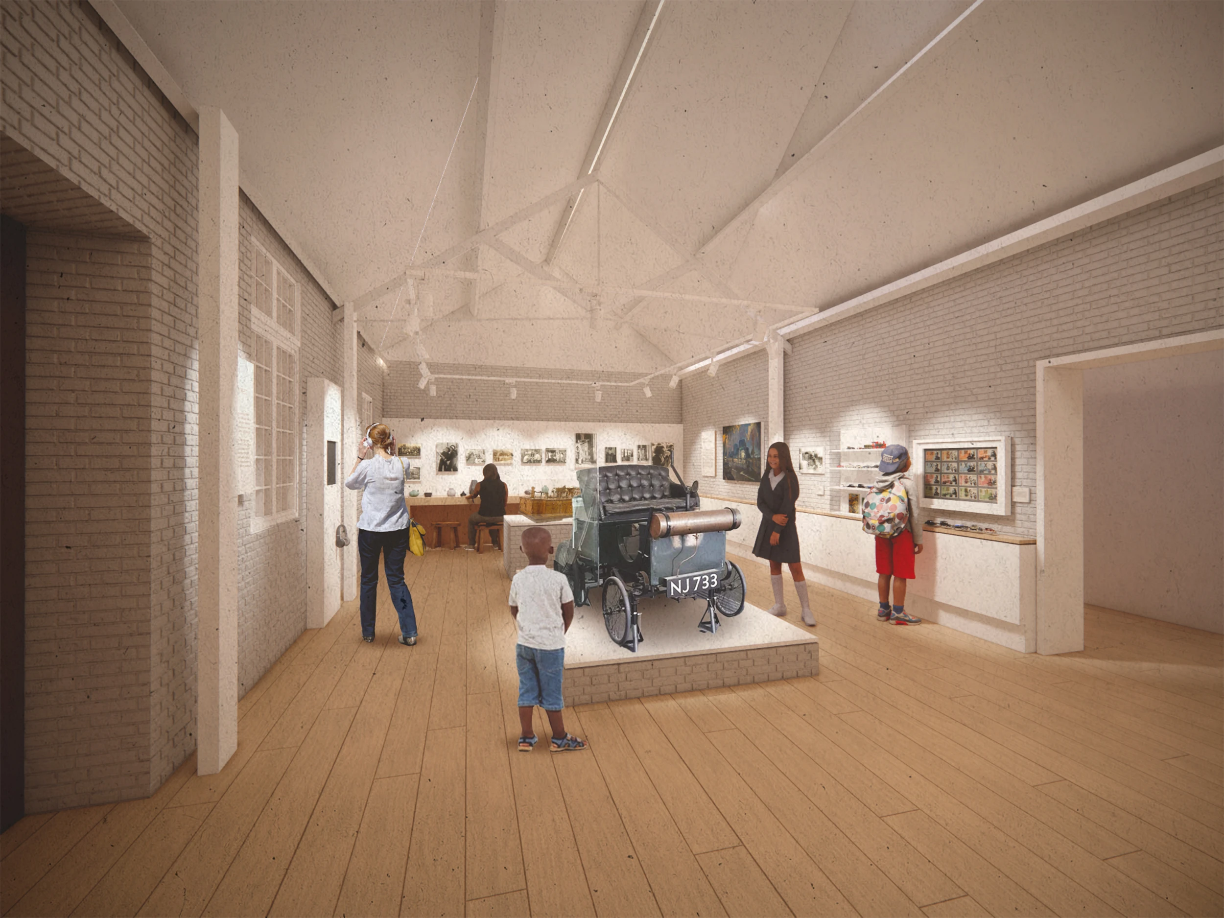 One of the museum's new exhibition rooms 