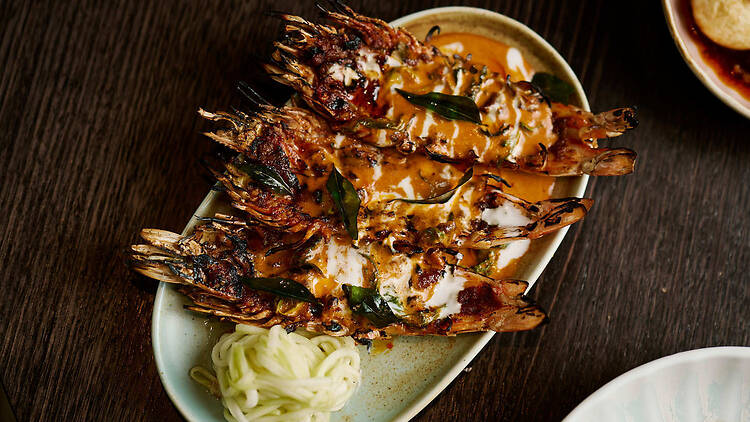 Skull Island King Prawns dish at Salted Egg 
