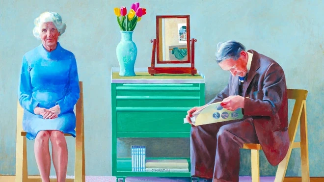 David Hockney, My Parents, 1977. Tate. Purchased 1981