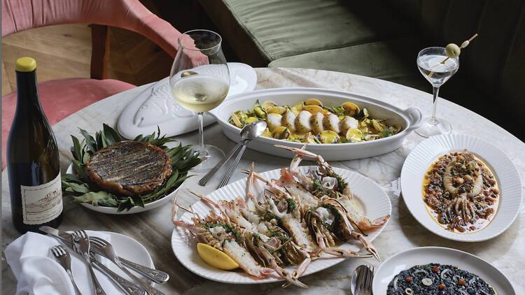 new menu of seafood and meat dishes at Franca, Potts Point