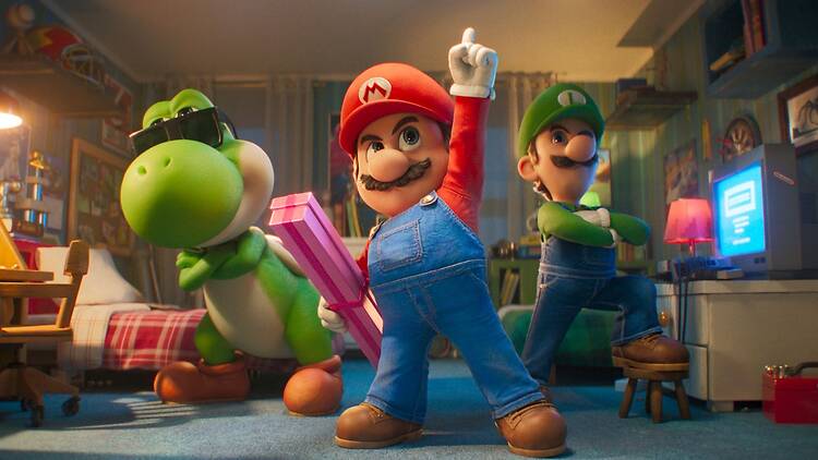 Super Mario ja ystävät elokuvassa Super Mario Galaxy