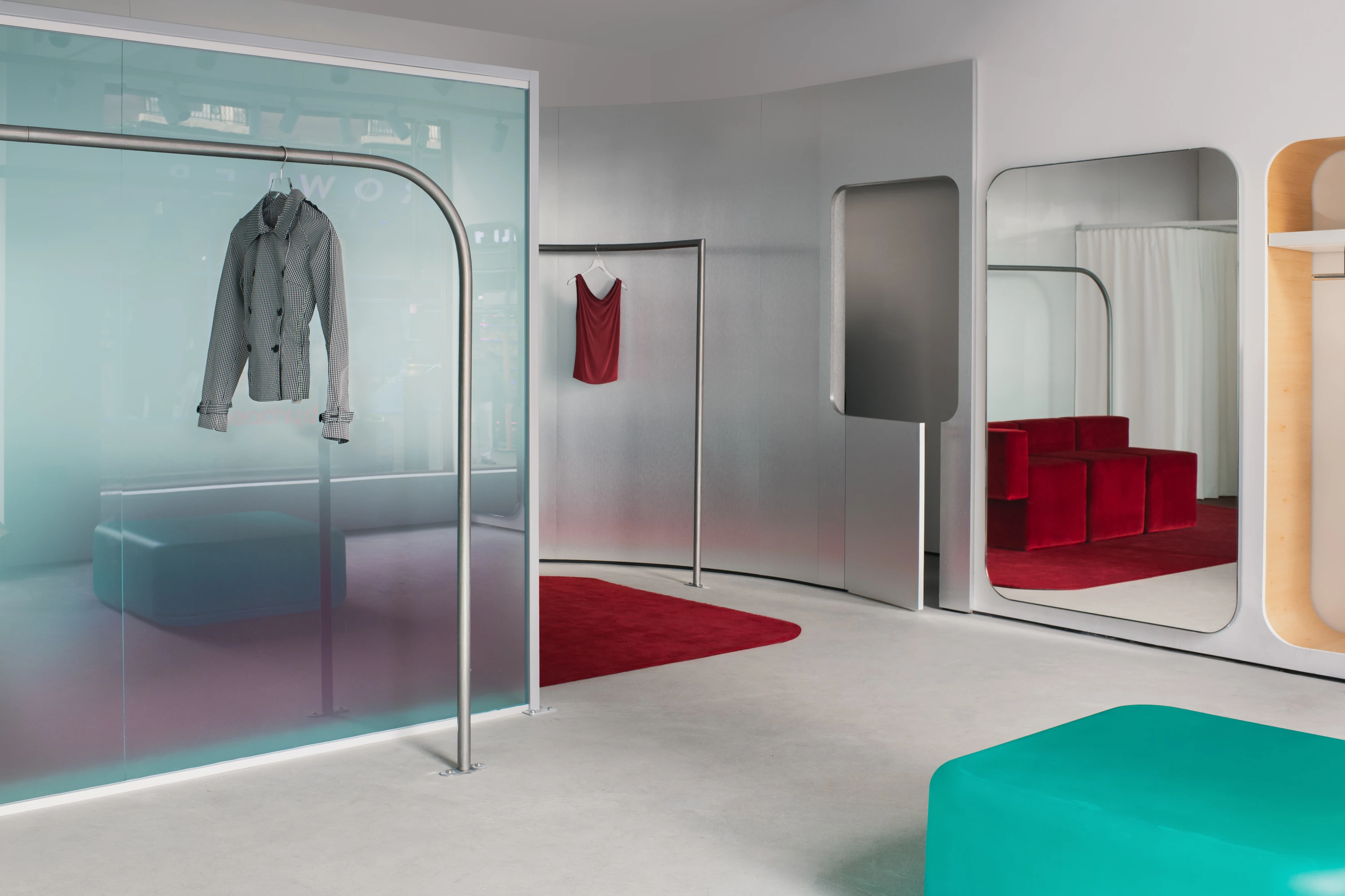 The showroom inside of the new flagship store