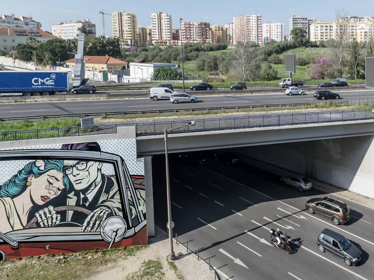 Também há desgostos de amor na estrada e este é assinado por D*Face
