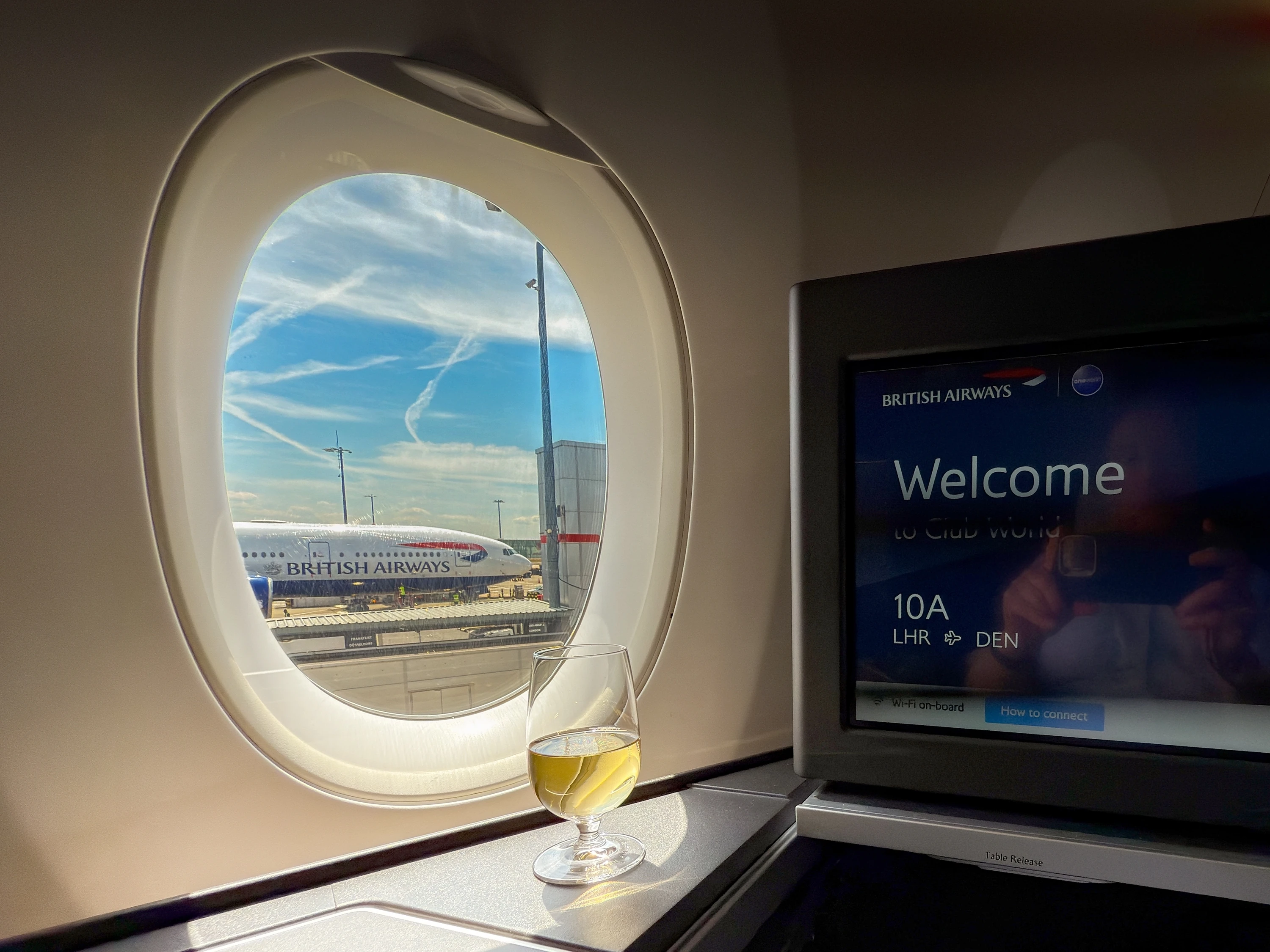 British Airways plane interior