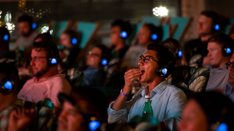 Rooftop Cinema Club Moviegoers at Rooftop Cinema Club