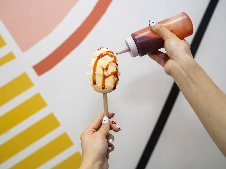 Paleta de mango en Sempre Gelato