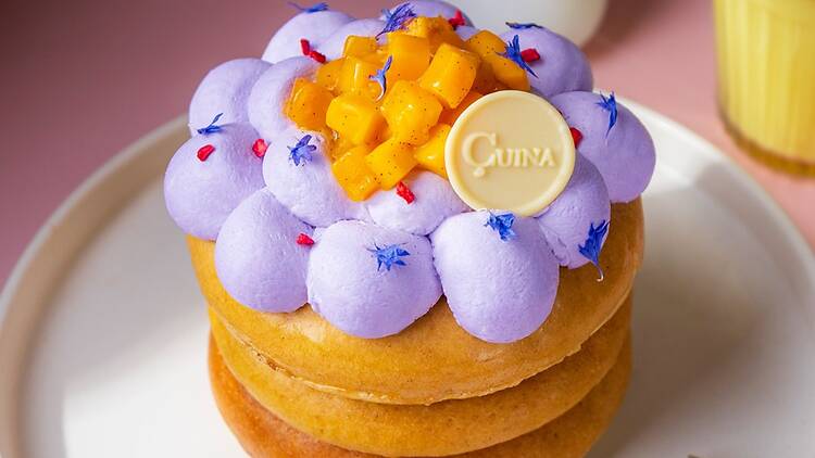 Pancakes con mango en Cuina