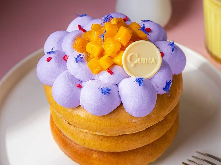 Pancakes con mango en Cuina