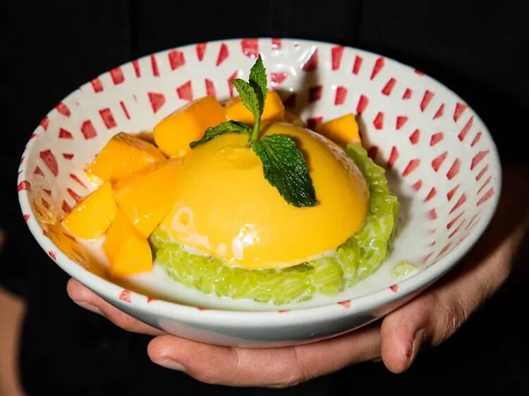 Pudding de mango en Kiiin Thai Eatery