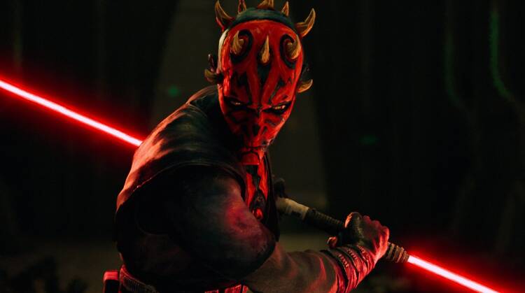 Darth Paul with a lightsaber in "Maul - Shadow Lord"