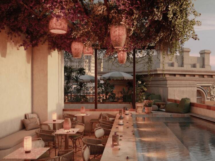 Tenemos nueva y espectacular azotea en Gran Vía: así es la terraza con piscina más deseada este verano en Madrid