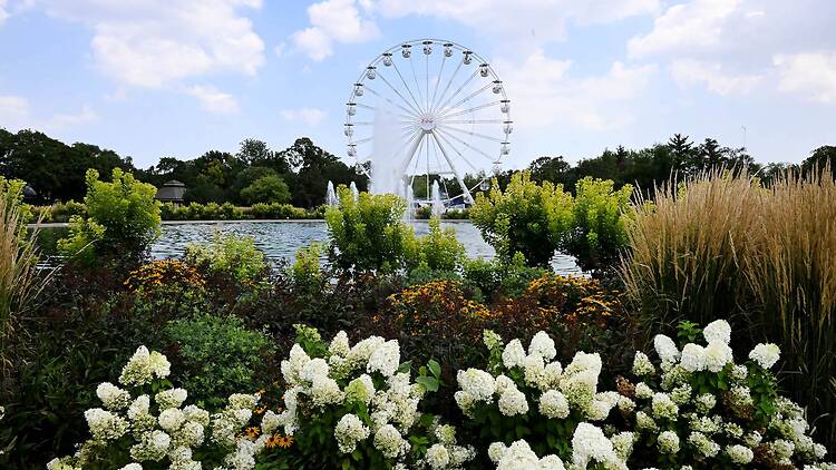 The Roosevelt Fountain at Brookfield Zoo Chicago.