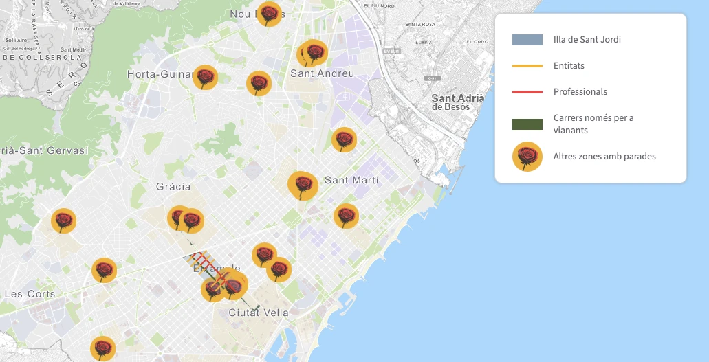 Parades Sant Jordi, Barcelona 2026 