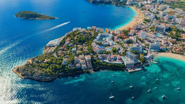 Aerial view of Magaluf