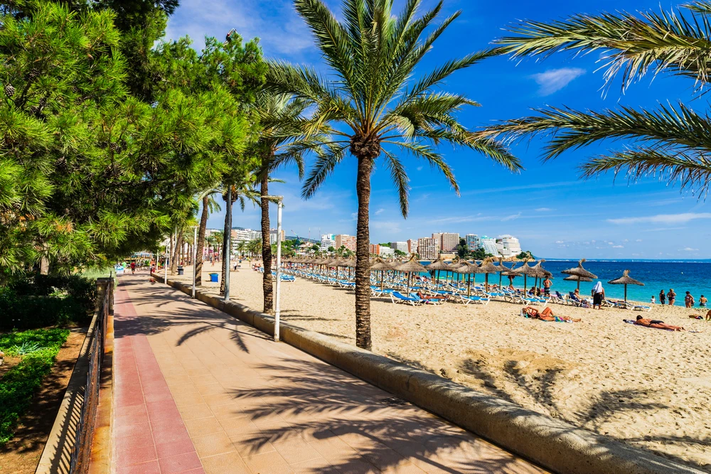 Promenade and beach, Magaluf