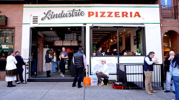 Outside of L'Industrie in Little Italy