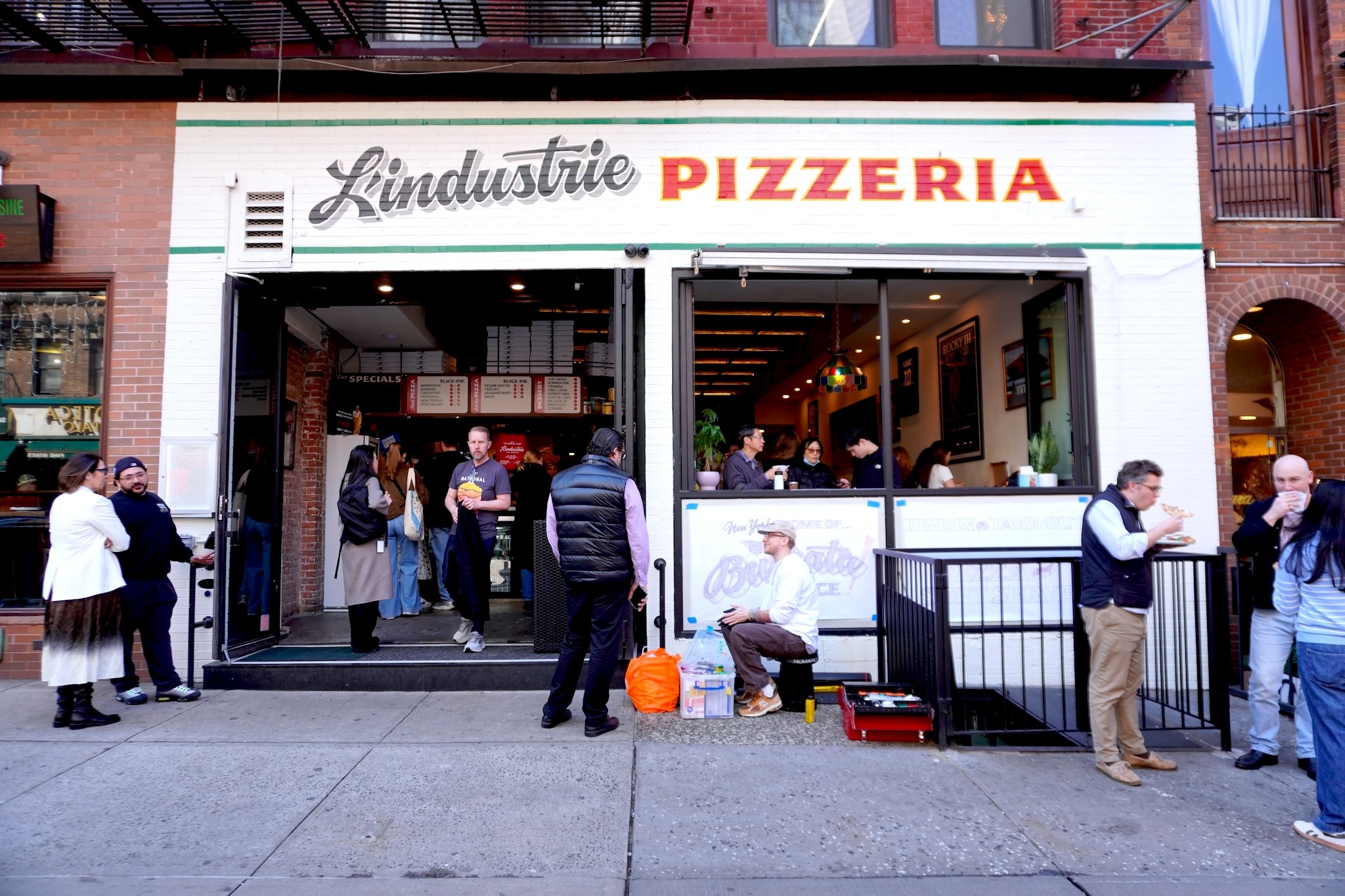 Outside of L'Industrie in Little Italy